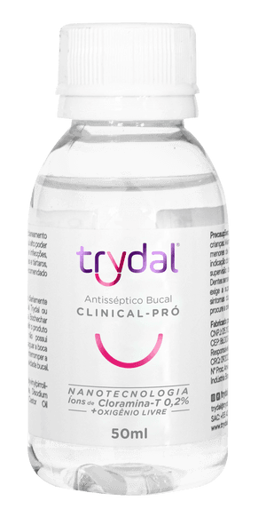 Produto Antisséptico bucal clinical-pró cloramina-t 0,2% 50ml trydal foto 1