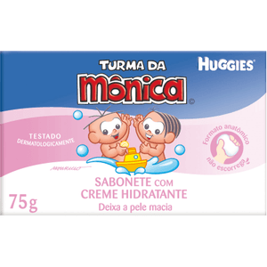 Produto Sabonete huggies turma da monica creme hidratante 75g foto 1