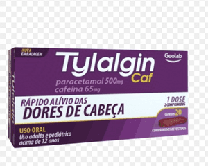 Produto Tylalgin caf com 20 comprimidos geolab foto 1