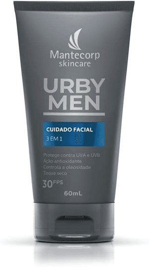 Produto Loção facial urby men 3 em 1 fps30 60ml mantecorp foto 1