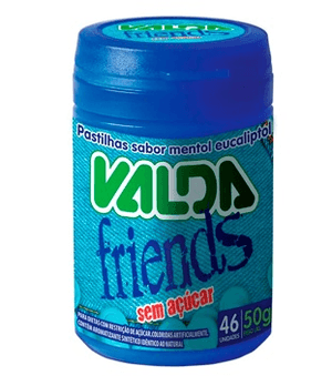 Produto Pastilhas valda friends pote 50g menta foto 1
