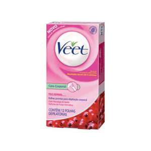 Produto Veet folhas prontas corporal pele delicadacom 12 folhas foto 1
