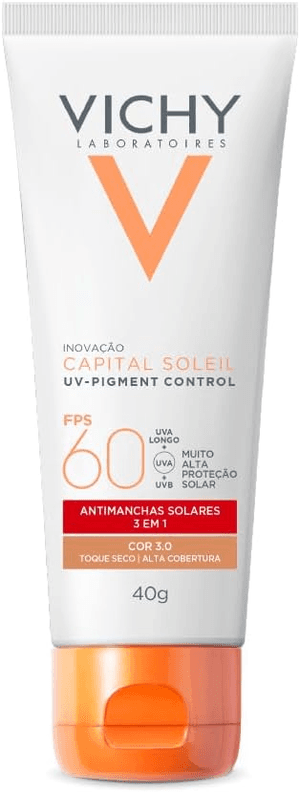 Produto Protetor solar facial capital soleil uv-pigment control com cor 3.0 fps60 40g vichy foto 1
