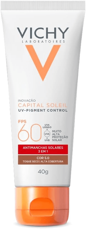 Produto Protetor solar facial capital soleil uv-pigment control com cor 5.0 fps60 40g vichy foto 1