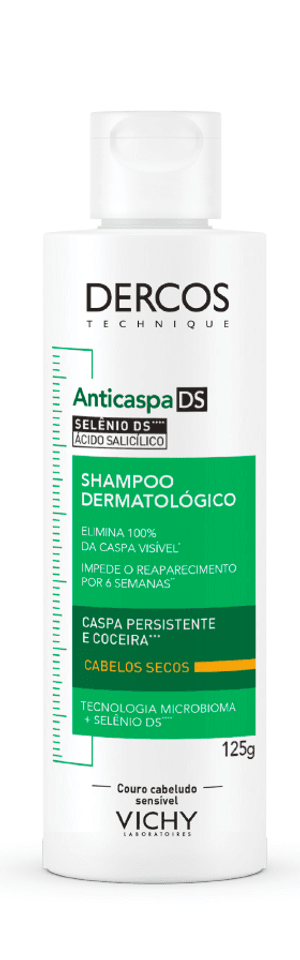 Produto Shampoo anticaspa ds dercos cabelos secos 125ml vichy foto 1