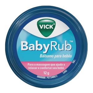 Produto Vick babyrub pomada calmante para bebês 12g foto 1