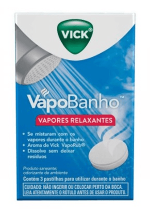 Produto Vick vapo banho com 3 pastilhas foto 1