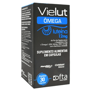 Produto Vielut omega+luteina 12 mg 30 capsulas
 foto 1