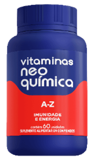 Produto Vitamina a-z imunidade e energia 60 comprimidos neo química foto 1