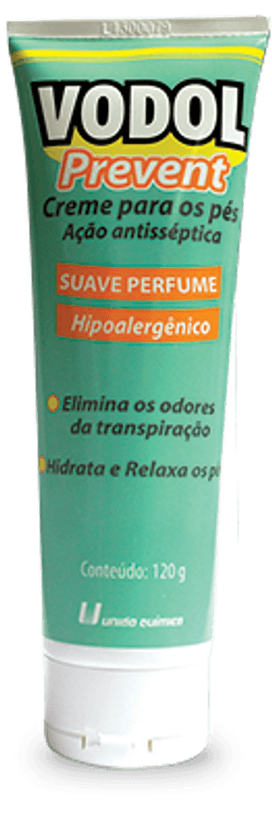 Produto Vodol prevent creme hidratantes para os pes 120g foto 1