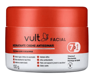 Produto Creme hidratante facial antissinais 100g vult foto 1