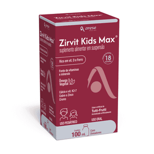 Produto Zirvit kids max suspensão oral frasco c/ 100ml foto 1