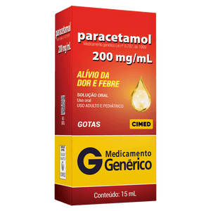 Produto Paracetamol 200mg gotas 15ml cimed genérico foto 1