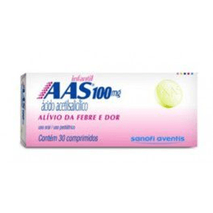 Produto Aas 100 mg caixa com 30 comprimidos  adulto/infantil foto 1