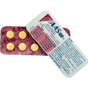 Produto Aas infantil 100 mg com 10 comprimidos envelopes adulto/infantil foto 1