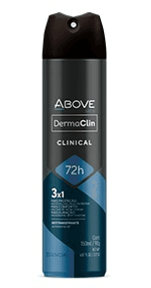 Produto Desodorante aerossol above men dermaclin clinical 150ml foto 1