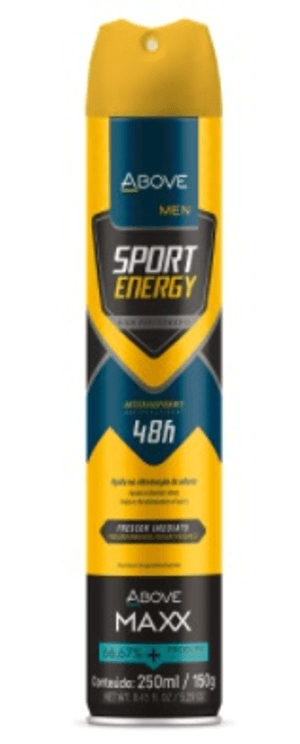 Produto Desodorante aerossol above maxx sport energy 250ml foto 1