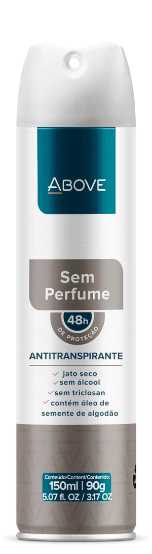 Produto Desodorante aerossol above sem perfume 150ml
 foto 1