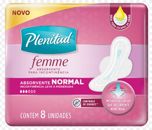 Produto Absorvente para incontinencia plenitud femme normal pacote com 8 unidades foto 1