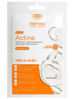 Produto Darrow actine mascara facial esfoliante 2 saches de 5g foto 1
