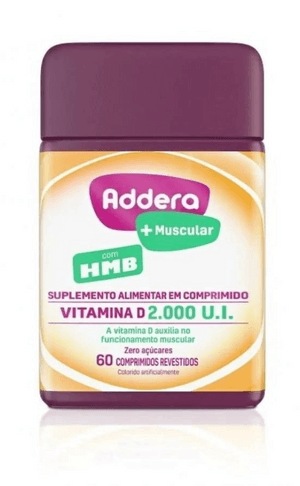 Produto Polivitamínico addera + muscular vitamina d 2000 u.i. 60 comprimidos foto 1