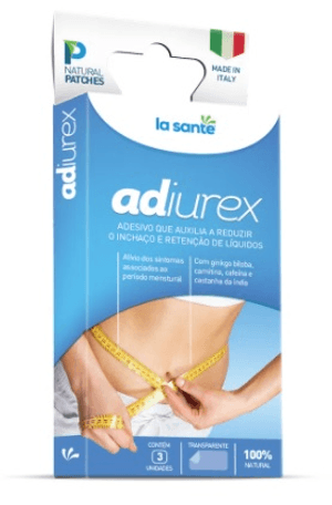 Produto Adiurex adesivo que auxilia a reduzir o inchaço e a retençao de liquidos com 3 unidades foto 1