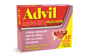 Produto Advil mulher 400mg 10 caps foto 1