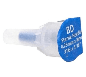 Produto Agulha para caneta de insulina bd 8x0,25mm unitario foto 1