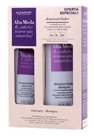 Produto Kit alfaparf desamarelador shampoo 300ml + mascara 200g foto 1