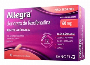 Produto Allegra 60mg com 10 comprimidos foto 1