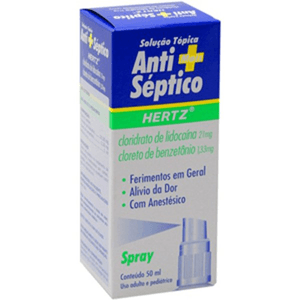 Produto Anti séptico clo spray 50ml hertz foto 1