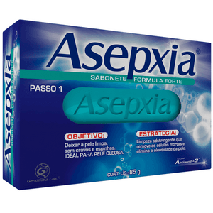 Produto Asepxia sabonete barra formula forte 85 gramas foto 1