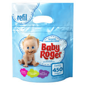 Produto Lenco umedecido baby roger refil com 450 unidades foto 1