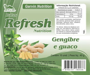 Produto Balas refresh gengibre e guaco 38g garvin nutrition foto 1