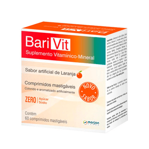 Produto Barivit sabor laranja com 60 comprimidos mastigaveis foto 1