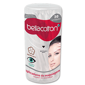 Produto Bella cotton hastes flexiveis para aplicacao de maquiagem com 30 unidades foto 1