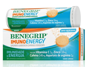 Produto Benegrip imuno energy 2 tubo com 10 comprimidos efervecente foto 1