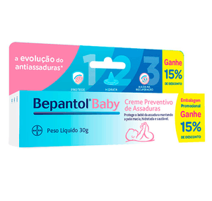 Produto Bepantol baby creme 30g embalagem promocional com 15% de desconto
 foto 1
