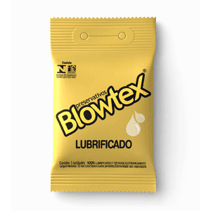 Produto Preservativo blowtex de bolso lubrificado embalagem com 3 unidades foto 1