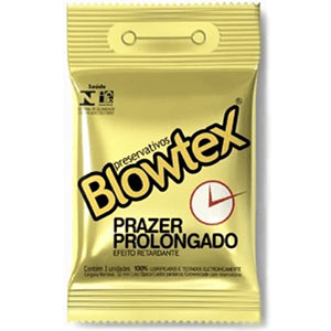 Produto Preservativo blowtex prazer prolongado com 3 unidades foto 1