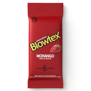 Produto Preservativo blowtex sabor & aroma morango 6un foto 1