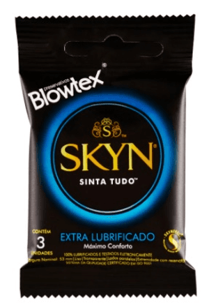Produto Blowtex preservativo skyn extra lubrificado 3un foto 1