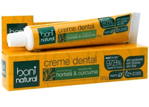 Produto Creme dental boni natural hortela e curcuma 90g foto 1