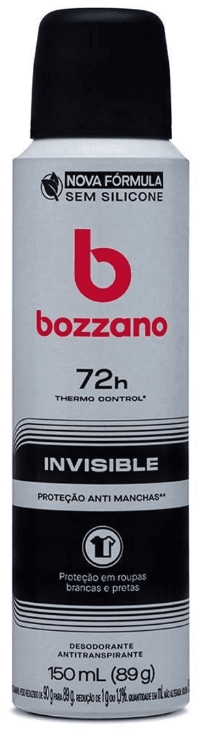 Produto Desodorante aerosol invisible 150ml bozzano foto 1
