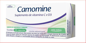Produto Camomine com 20 capsulas - uso pediatrico foto 1