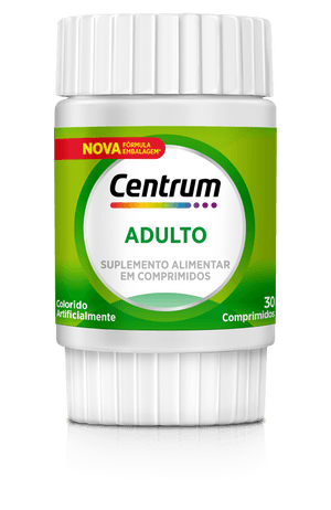 Produto Centrum adulto multivitaminico de a a z com vitaminas e minerais 30 comprimidos foto 1