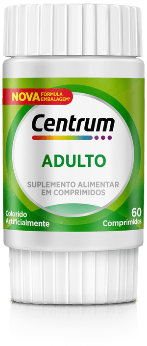 Produto Centrum adulto multivitaminico de a a z com vitaminas e minerais 60 comprimidos foto 1