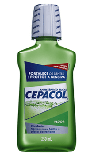 Produto Enxaguante bucal cepacol fluor 250 ml foto 1