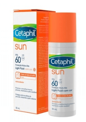 Produto Cetaphil sun protetor solar light fluid fps60 antioxidante com cor 50ml foto 1