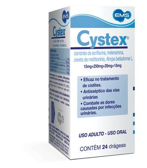 Produto Cystex 24 drageas ems foto 1